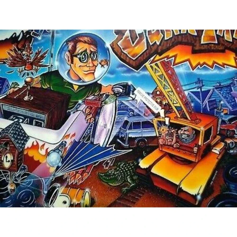 Williams Junkyard Pinball Machine Translite Artwork Original NOS 1996 Crazy Bob